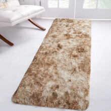 (60 x 220 cm (2 ft. x 7 ft. 2 in), Beige) Thick Large Shaggy Rugs for Living Room Nonslip Area Rug Soft Fluffy Bedroom Carpets