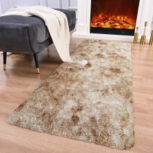 (80 x 150 cm (2ft 6in x 5ft), Beige) Thick Large Shaggy Rugs for Living Room Nonslip Area Rug Soft Fluffy Bedroom Carpets