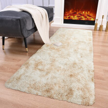 (80 x 150 cm (2ft 6in x 5ft), Cream) Thick Large Shaggy Rugs for Living Room Nonslip Area Rug Soft Fluffy Bedroom Carpets