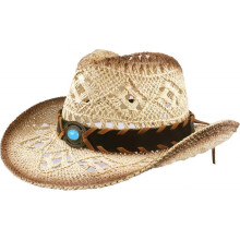 Straw Cowboy Hat for Men and Women with Shape-It Brim, Western Cowboy Hat