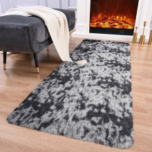 (80 x 150 cm (2ft 6in x 5ft), Dark Grey) Thick Large Shaggy Rugs for Living Room Nonslip Area Rug Soft Fluffy Bedroom Carpets