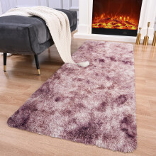 (80 x 150 cm (2ft 6in x 5ft), Pink Lilac) Thick Large Shaggy Rugs for Living Room Nonslip Area Rug Soft Fluffy Bedroom Carpets