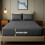 (3PCS CHARCOAL) King Size Fitted Sheets Pillowcase 40CM Bed Sheet 3