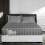 (3PCS GREY) King Size Fitted Sheets Pillowcase 40CM Bed Sheet 1