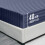 (3PCS BLUE) King Size Fitted Sheets Pillowcase 40CM Bed Sheet 4
