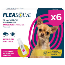 Fleasolve Spot On Small Dog x6 Flea Treatment