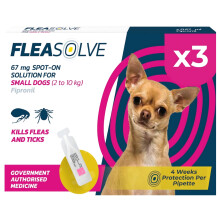 Fleasolve Small Dog x3 Flea Treatment