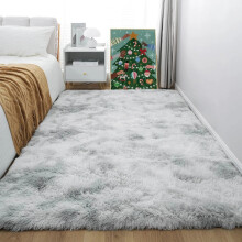 (120 x 170 cm (4ft x 5ft 6in), Silver) Thick Large Shaggy Rugs for Living Room Nonslip Area Rug Soft Fluffy Bedroom Carpets