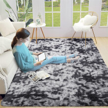 (160 x 230 cm (5ft 3 in x 7ft 7in), Dark Grey) Thick Large Shaggy Rugs for Living Room Nonslip Area Rug Soft Fluffy Bedroom Carpets