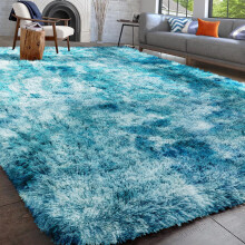 (200 x 290 cm (6ft 7in x 9ft 3in), Teal) Thick Large Shaggy Rugs for Living Room Nonslip Area Rug Soft Fluffy Bedroom Carpets