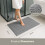 KEPLIN Water Absorbent 50x80cm Non-Slip Microfibre Bath Mat Soft, Light Grey 3