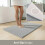 KEPLIN Water Absorbent 50x80cm Non-Slip Microfibre Bath Mat Soft, Light Grey 6
