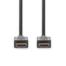 High Speed HDMI Kabel mit Ethernet | HDMI Stecker | HDMI Stecker | 4K@60Hz | ARC | 18 Gbps | 5.00 m | Rund | PVC | Schwarz | Label