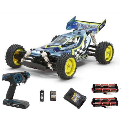 TAMIYA RC 58630 Plasma Edge II TT-02B 1:10 Premium Wheel Radio Bundle
