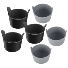 6 stuks siliconen eivormpjes voor airfryer antiaanbakvormpjes