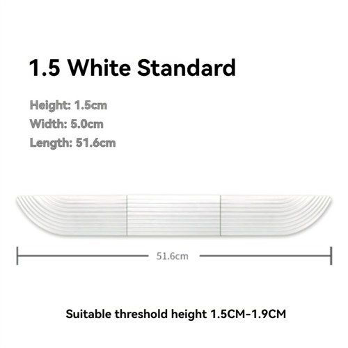 Step Ramp Climbing Mat Spare Supports 1.5-1.9cm Threshold White 2