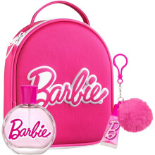 Neceser de baño Barbie con 100 ml de agua de colonia + brillo labial