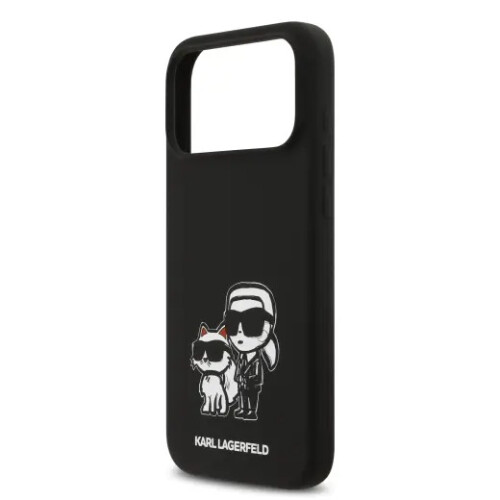 Karl Lagerfeld Liquid Silicone Case for iPhone 17 Pro Max 6.9" Black 1