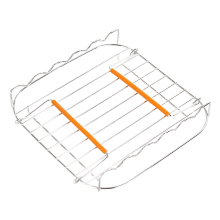 Grillrek van roestvrij staal voor de AirFryer, 8 inch, veelzijdig vierkant braden