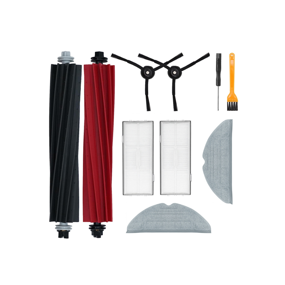 10 Db Dupla Fő Oldalsó Kefe, FelmosóRongy, Hepa SzűRő-image