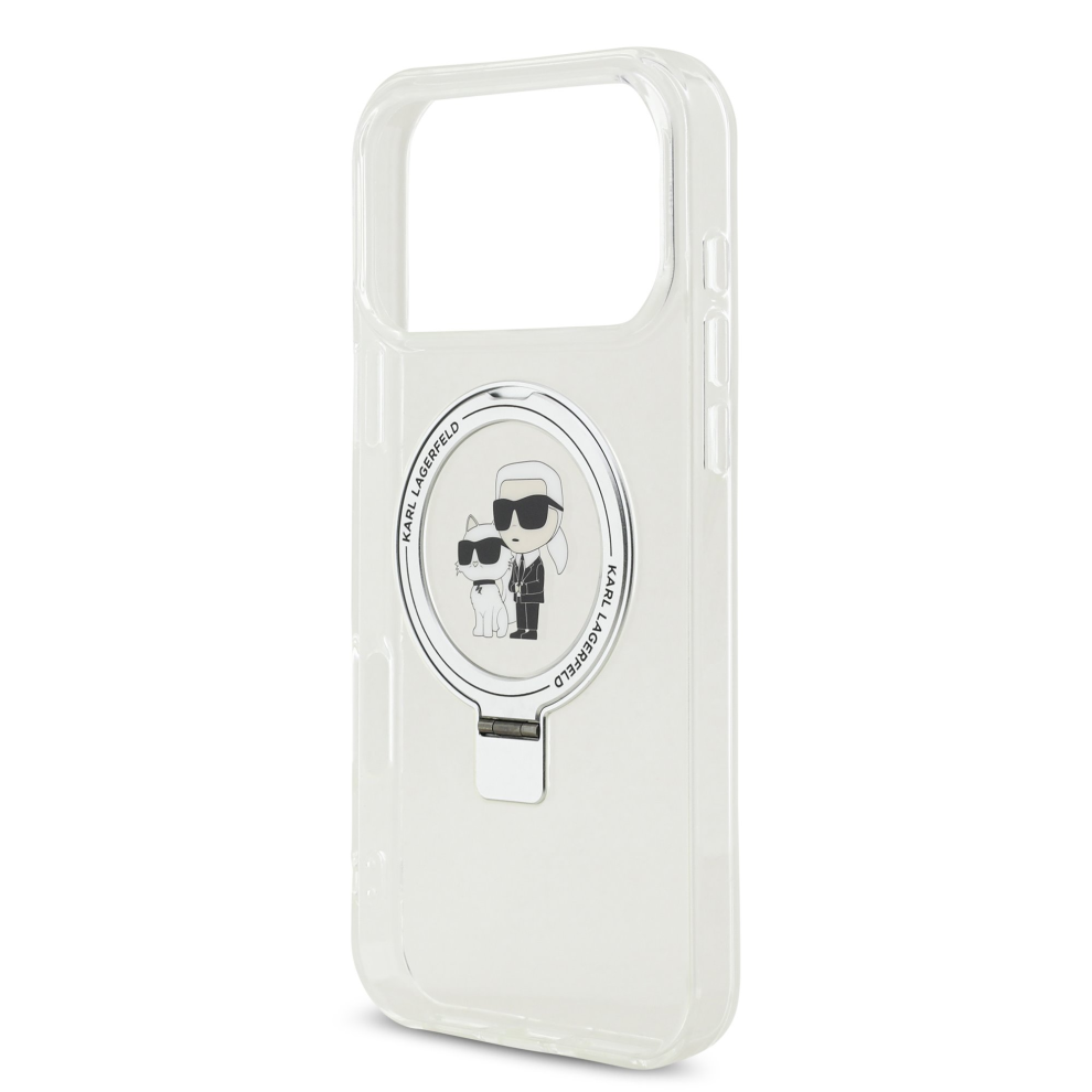 Karl Lagerfeld Ring Stand Case With Magsafe For Iphone 17 Promax Clear 3666339549602