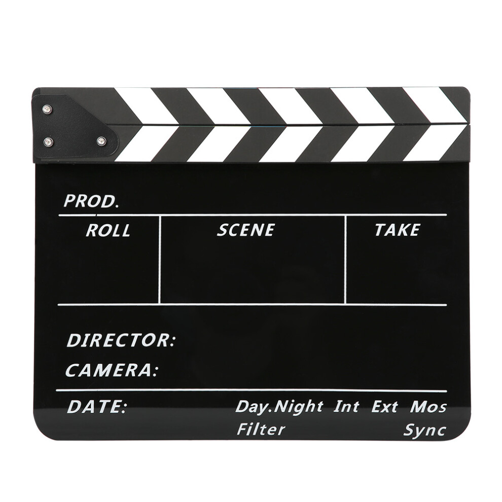Acrylic 30X25cm Clapperboard Director Movie 9469363704351
