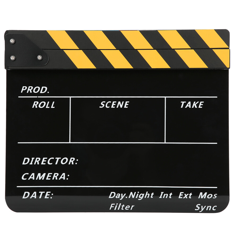 Acrylic 30X25cm Clapperboard Director Movie 9469363704375