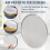Airfryer Accessoires RVS Oliespatscherm 19CM 9