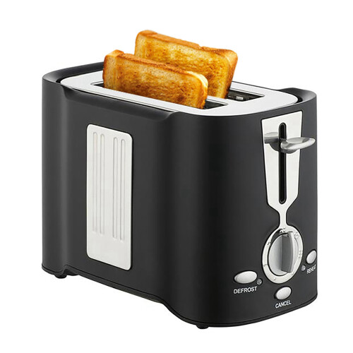 Toaster 2 Extra-Wide Slot,for Bread, Crumb Tray, Black US Plug 1