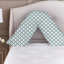 (Pattern 10) Brand New Printed Back & Neck V-Shaped Orthopaedic Pillow Case Poly Cotton in different Colors