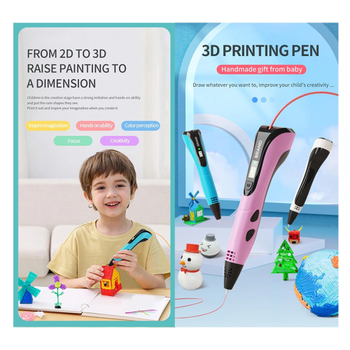 3D Printing Pen for Kids Educational Art Tool Blue 2