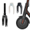 Front Wheel Bracket with Plastic Cover for Black & White 3