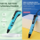 3D Printing Pen for Kids Educational Art Tool White 5