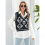 Mouwloos V-hals gebreid vest 11