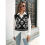 Mouwloos V-hals gebreid vest 7