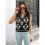 Mouwloos V-hals gebreid vest 6
