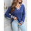 V-Neck Regular Fit Knit Sweater Dark Blue M 7
