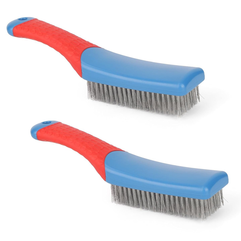 2-Pack Heavy Duty Stainless Steel Wire Brushes For Cleaning 4852324268811