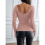 Vierkante hals geribbelde basic tienerjurk Lotus Root roze XL 10