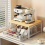 Space-Saving Kitchen Countertop Organizer with Drawer Black 8
