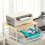 Space-Saving Kitchen Countertop Organizer with Drawer Black 10