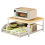 Space-Saving Kitchen Countertop Organizer with Drawer White 2