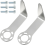 2 Set 889661M Steel L Shaped Rafter Hook Replacement with Bolt 3