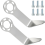 2 Set 889661M Steel L Shaped Rafter Hook Replacement with Bolt 4