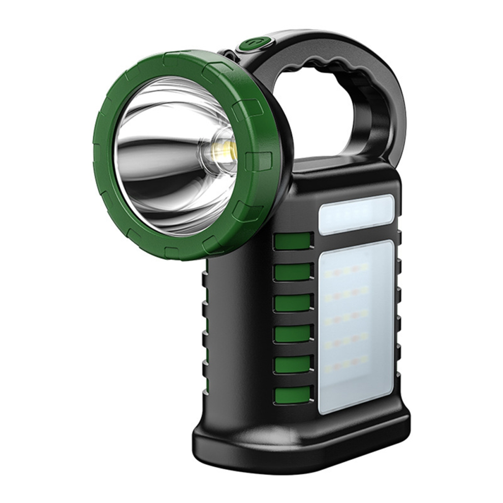 Nagy HatóTáVolsáGú Cob ZsebláMpa, 2 Az 1-Ben KüLső AkkumuláTor éS MunkaláMpa, ZöLd-image