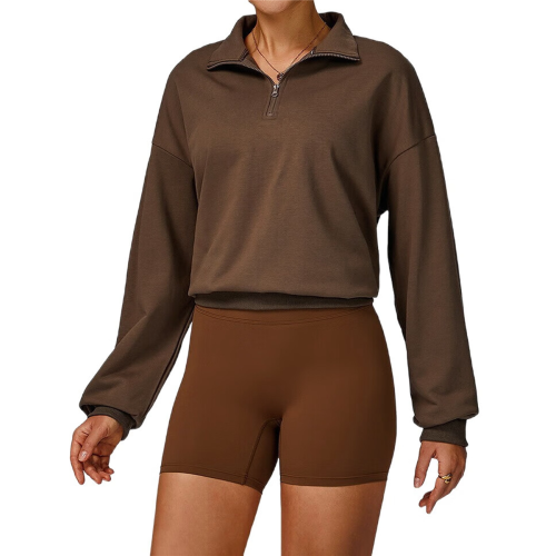 Dames tops Chocolade Kleur M 2