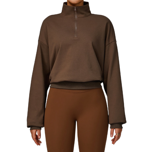 Dames tops Chocolade Kleur M 1