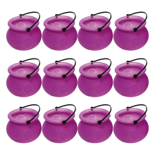 12 stuks mini-ketel met handvat Halloween-heks