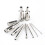 Set di punte diamantate per trapano 10 pezzi Modello 3-18 mm Argento 1