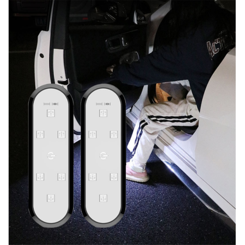 Car Door Lights LED Welcome Light Magnetic Control USB Charging 2